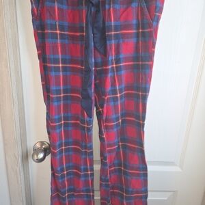 Abercrombie & Fitch Red and Blue Plaid Pants